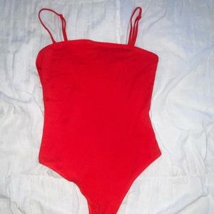 Red bodysuit